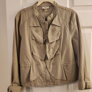Cute Loft Ruffle Jacket Size Medium